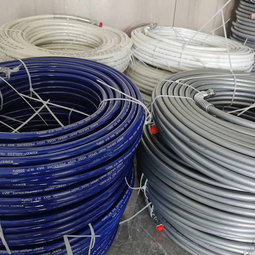 0.5M~40M 1/4 Interface Double-Layer Braided Flexible Fiber Nylon Tube 7250PSI High-pressure Airless Spray Hose