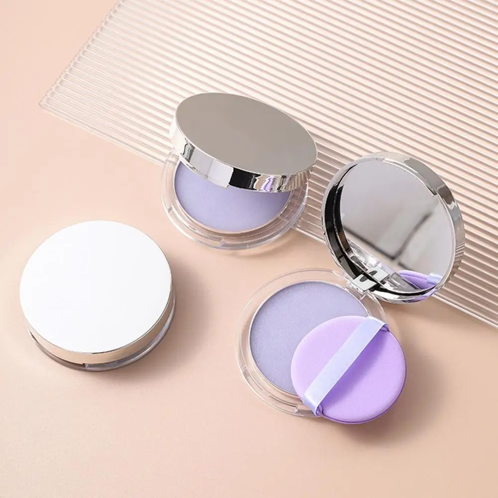 Lavender Matte Powder Oil Control Matte Pressed Powder with Long Lasting Shine-free for Women Girls Lavender Setting for Natural