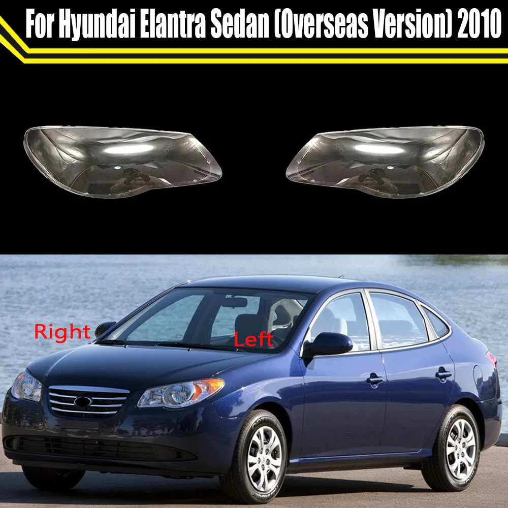 

Car Headlight Cover Headlamps Glass Lampshade Headlight Housing Durable Lens Caps For Hyundai Elantra Sedan (Overseas Version)