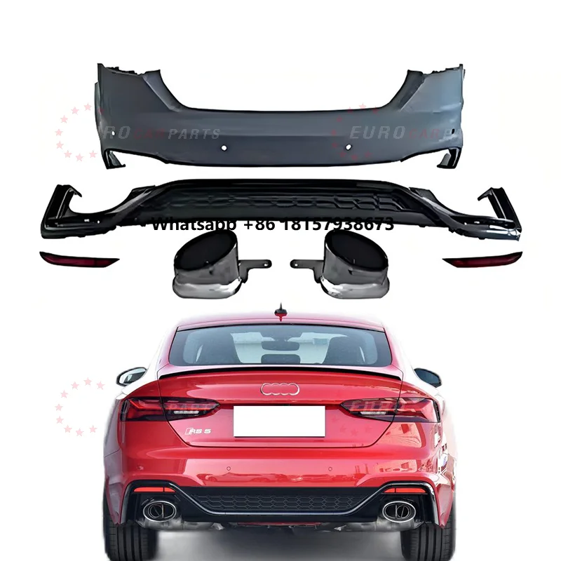 

For A5 Upgrade to Rs5 Rear Bumper Assembly Auto Parts 2021+