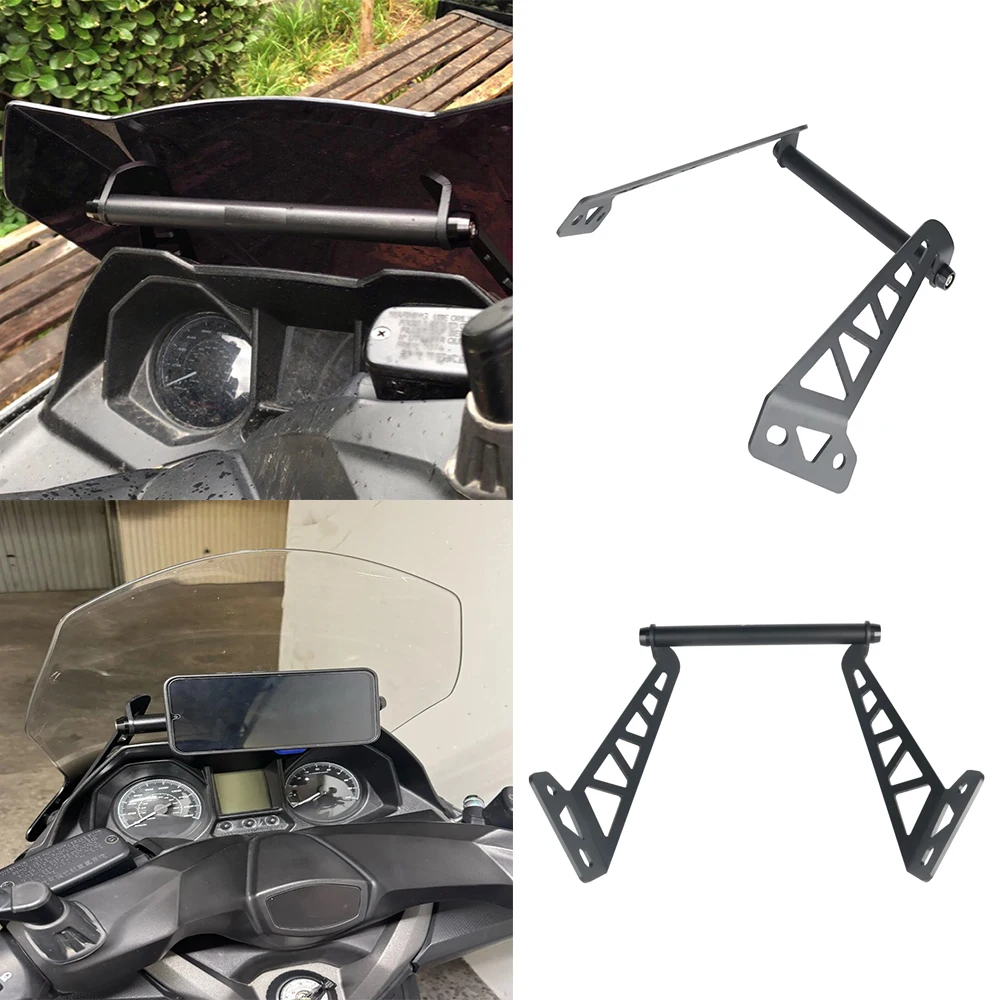 

For KYMCO 350 300i Xciting 250 400 S400 Motorcycle Mobile Phone Holder Stand GPS Navigation Plate Bracket Windshield 22MM