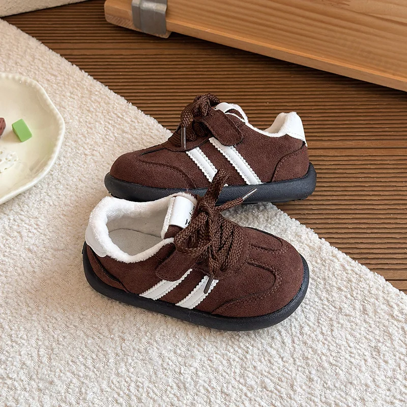 الأطفال أحذية قطنية غير رسمية خريف شتاء 2025 جديد بنين بنات أحذية رياضية الرجعية الاطفال عدم الانزلاق الدافئة أفخم موضة أحذية رياضية #5