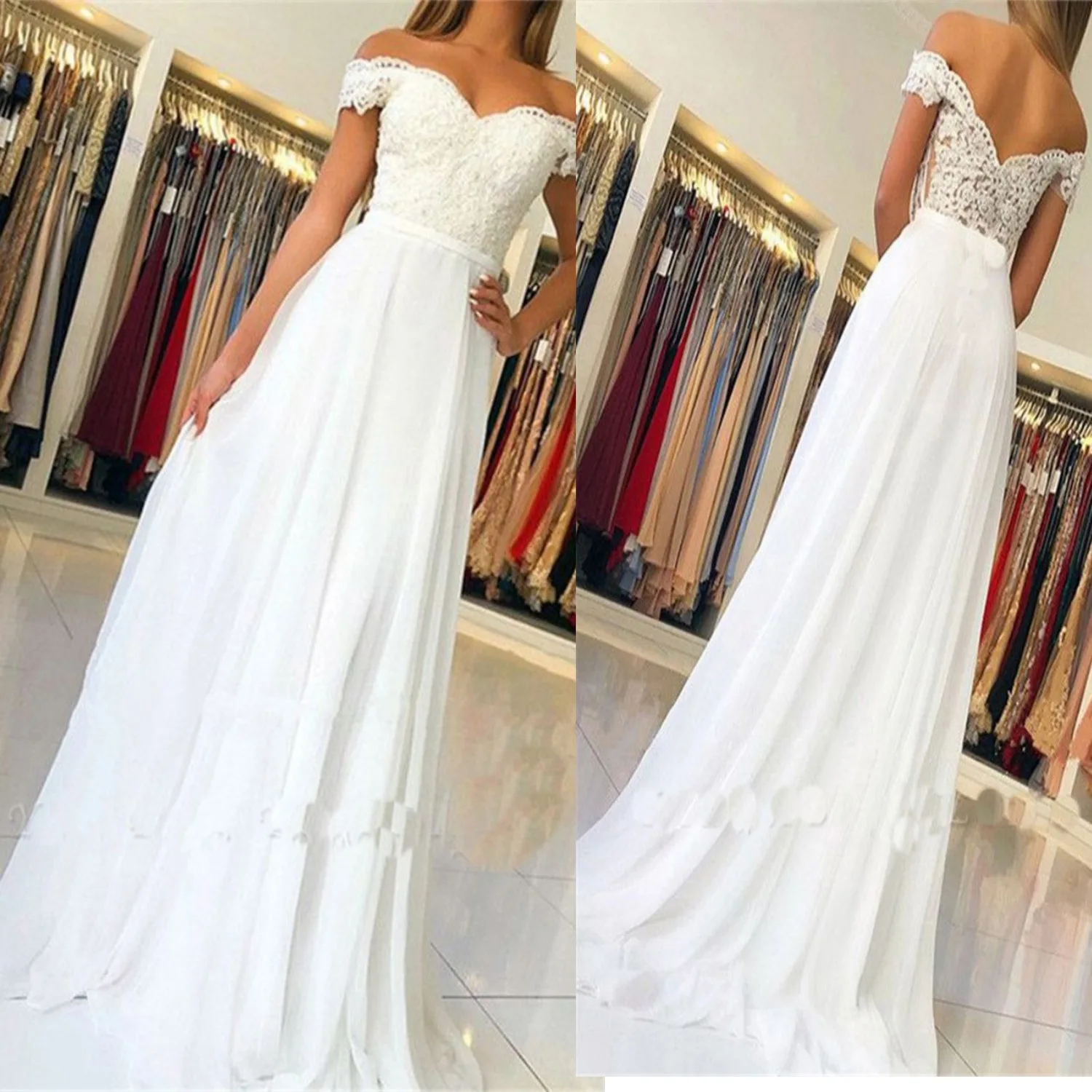 2023-off-the-shoulder-lace-prom-dress-sleeveless-backless-white-wedding-party-robe-classic-women-formal-dress-evening-gowns