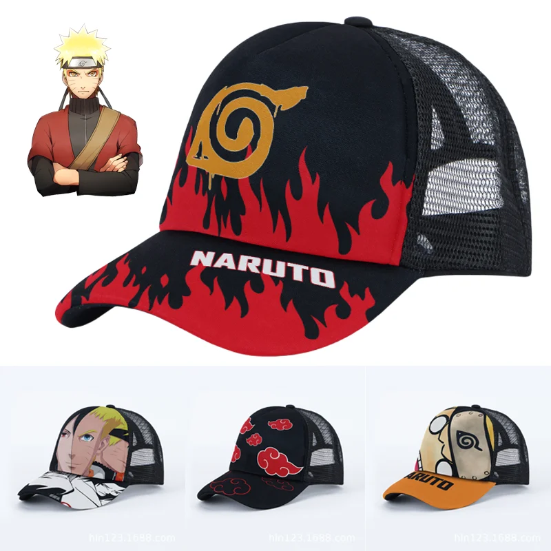 

Naruto Baseball Cap Fashion Men Women Adjustable Summer Sun Hat Cartoon Outdoor Sports Caps Casual Sunshade Sunscreen Hats