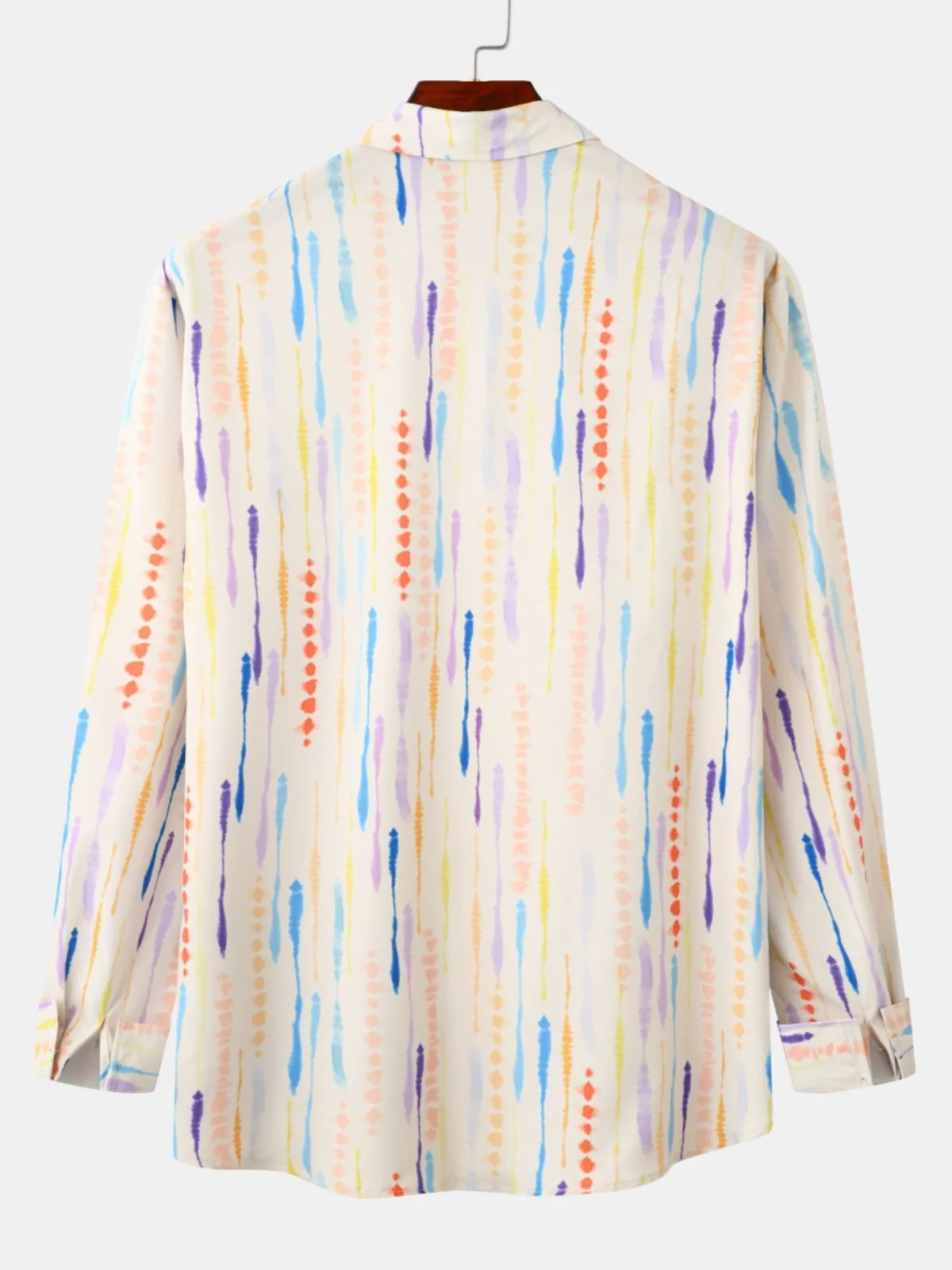 

Spring Autumn Men's Floral Korean Long Sve irt Casual Loose Fit Summer Faion M Model Clothing