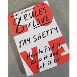 Jay Shetty-libro en inglés, 8 Reglas de Amor, cómo encontrar, Keep It and Let It Go