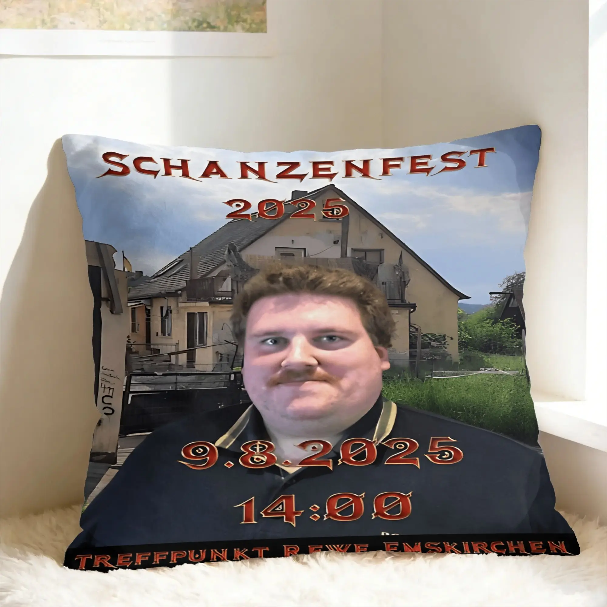 Drachenlord Dragon Lord Poster Rainer Winkler Pillowcases  Fashion Pillow Case For Living Room Chair Comfy Pillow Cover