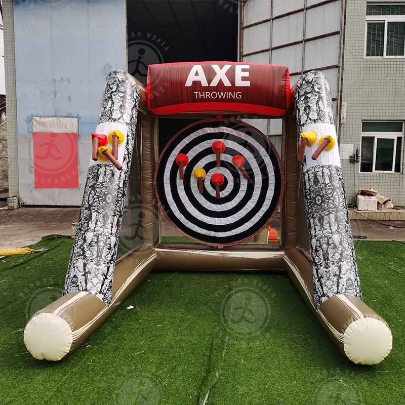 Commercial Inflatable Axe Throwing Game Axe Throwing Axes Throwing Game Set Inflatable Challenge Game