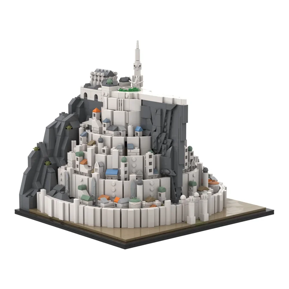 MOC Movie Rings Minas Tirith City Skyline Building Blocks The White Council Bricks Gollum Monster Toy for kids Birthdays Gifts