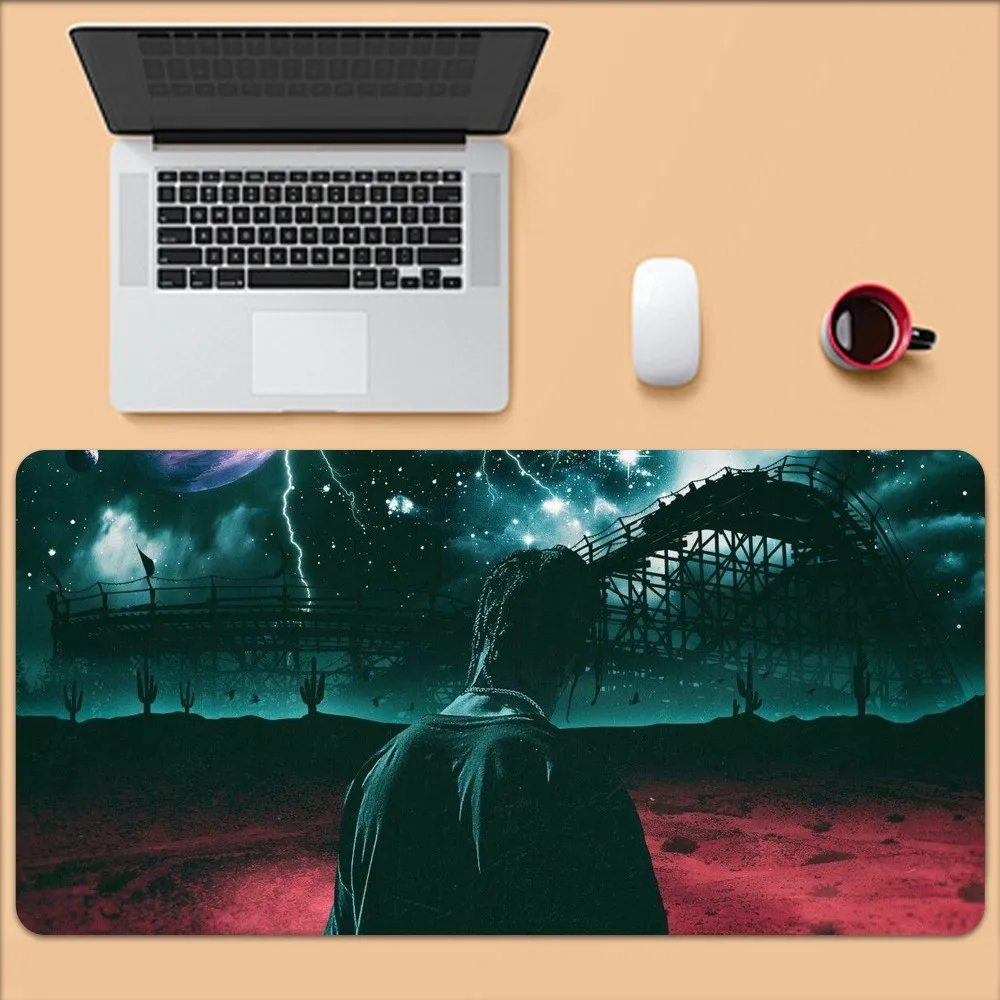 T-Travis Rapper Scott Mouse Pad Large Gaming Compute Gamer PC Keyboard Mouses Mat