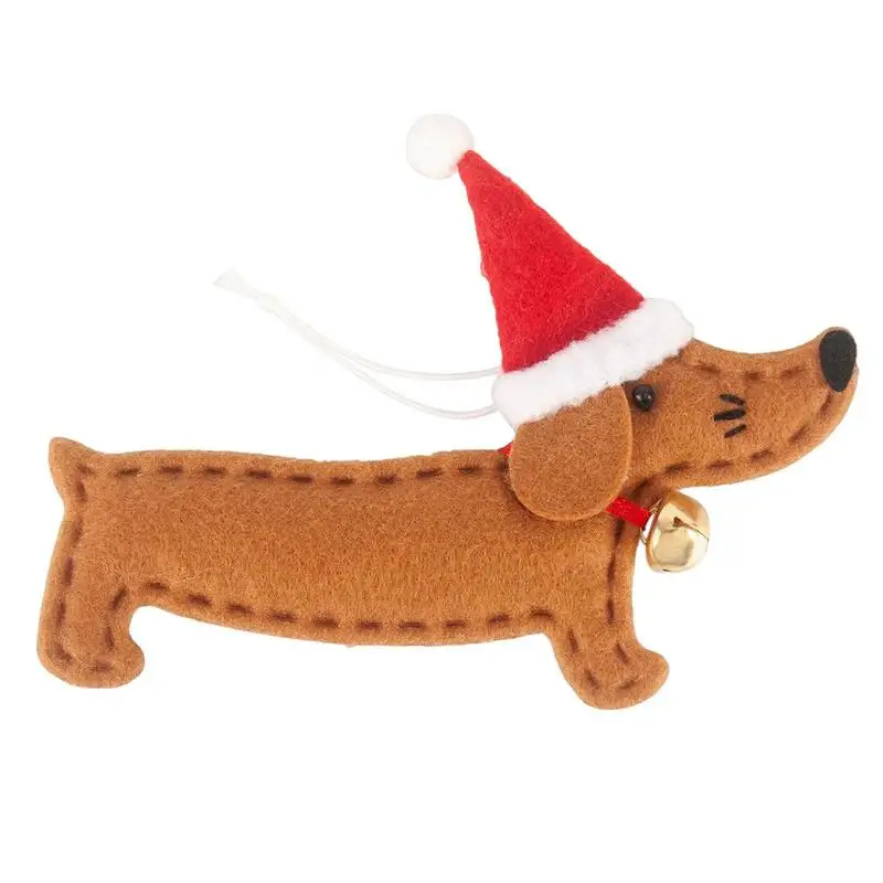 

Christmas Dachshund Dog Ornament Funny Dog Dachshund Holiday Decorations Wear Resistant Festive Dachshund Dog Ornaments