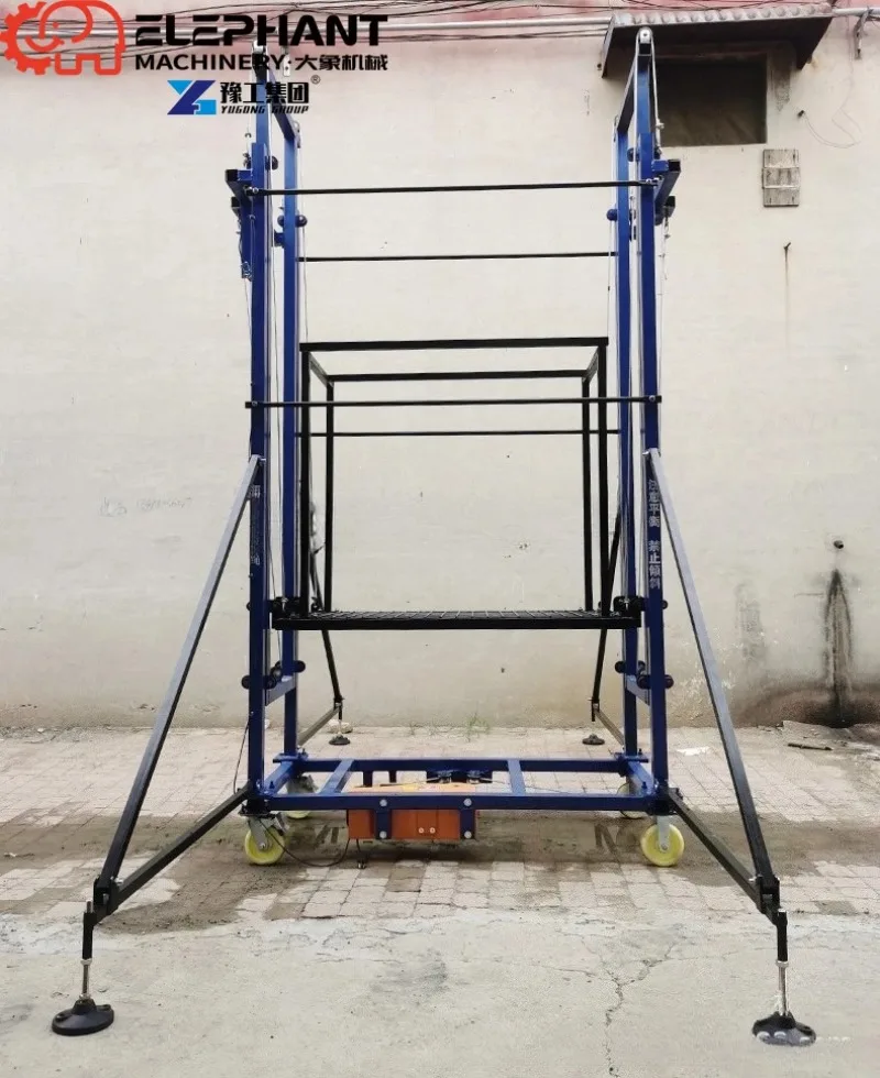 3m 5m 6m Lift Remote Control Mobile Climbing Platform Decoration Construction Indoor Freight Lift Electric Lifting Scaffolding