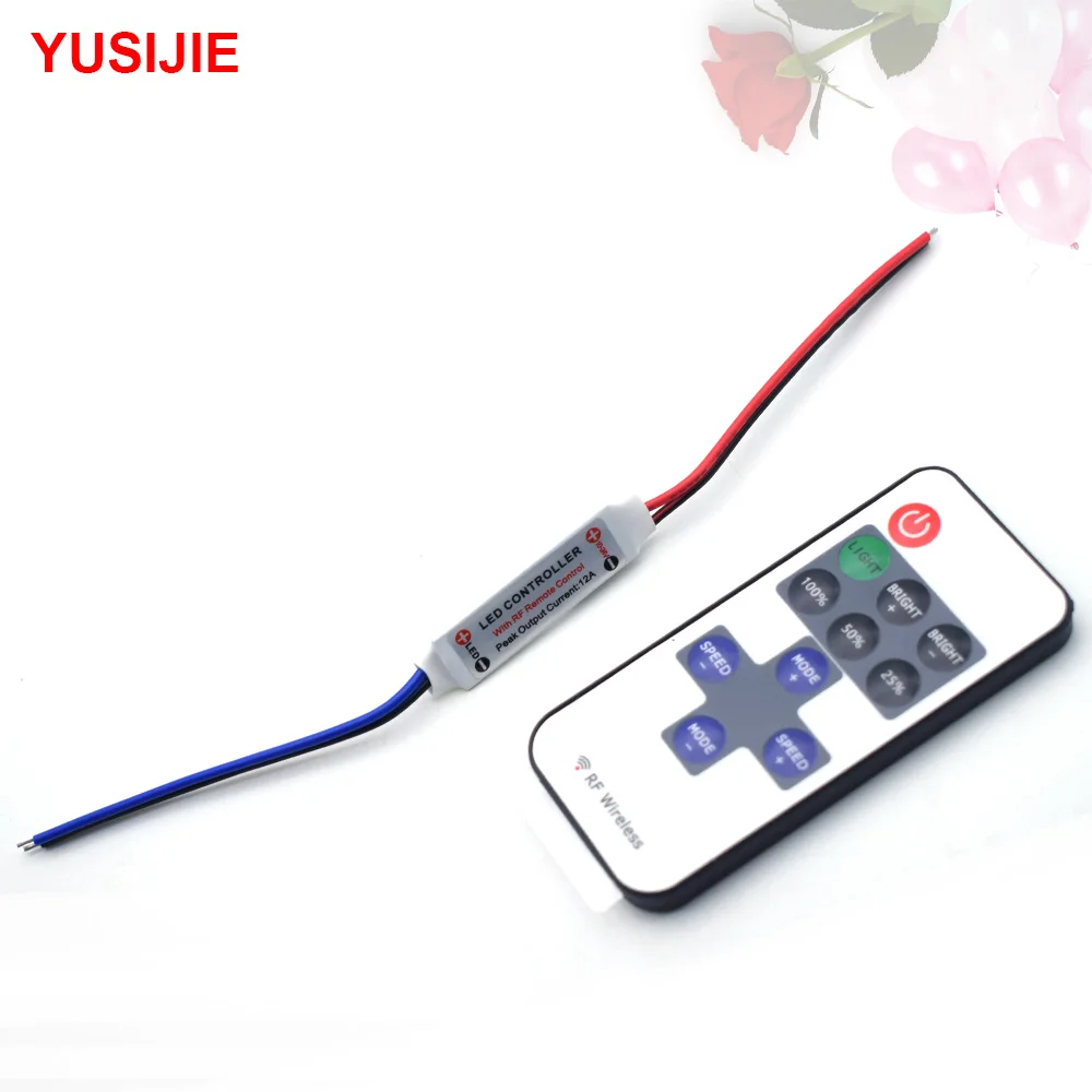 YUSIJIE-430 Button Adjustable LED Mini Strobe Module Breathing Flash Pilot Light Fast Flashing 10-24V Voltage