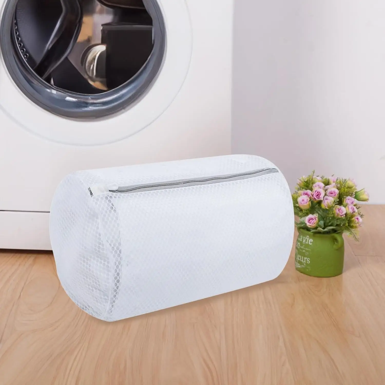 كيس تنظيف الغسيل الشبكي المتين على شكل قرص العسل 360 درجة °   حقيبة غسيل حماية قابلة لإعادة الاستخدام للأحذية الرياضية والجورب وحمالات الصدر والألعاب الرقيقة