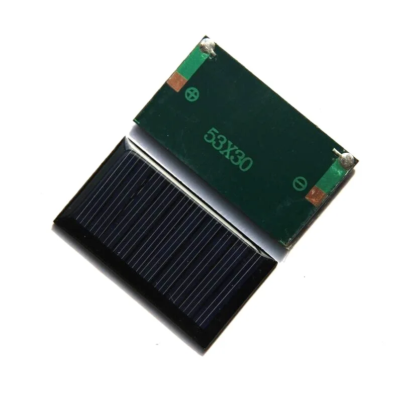 Precio de fábrica 500 Uds 30mA 5V Mini Panel Solar 0,15 W célula Solar policristalina DIY juguetes solares placa Solar educativa 53*30MM