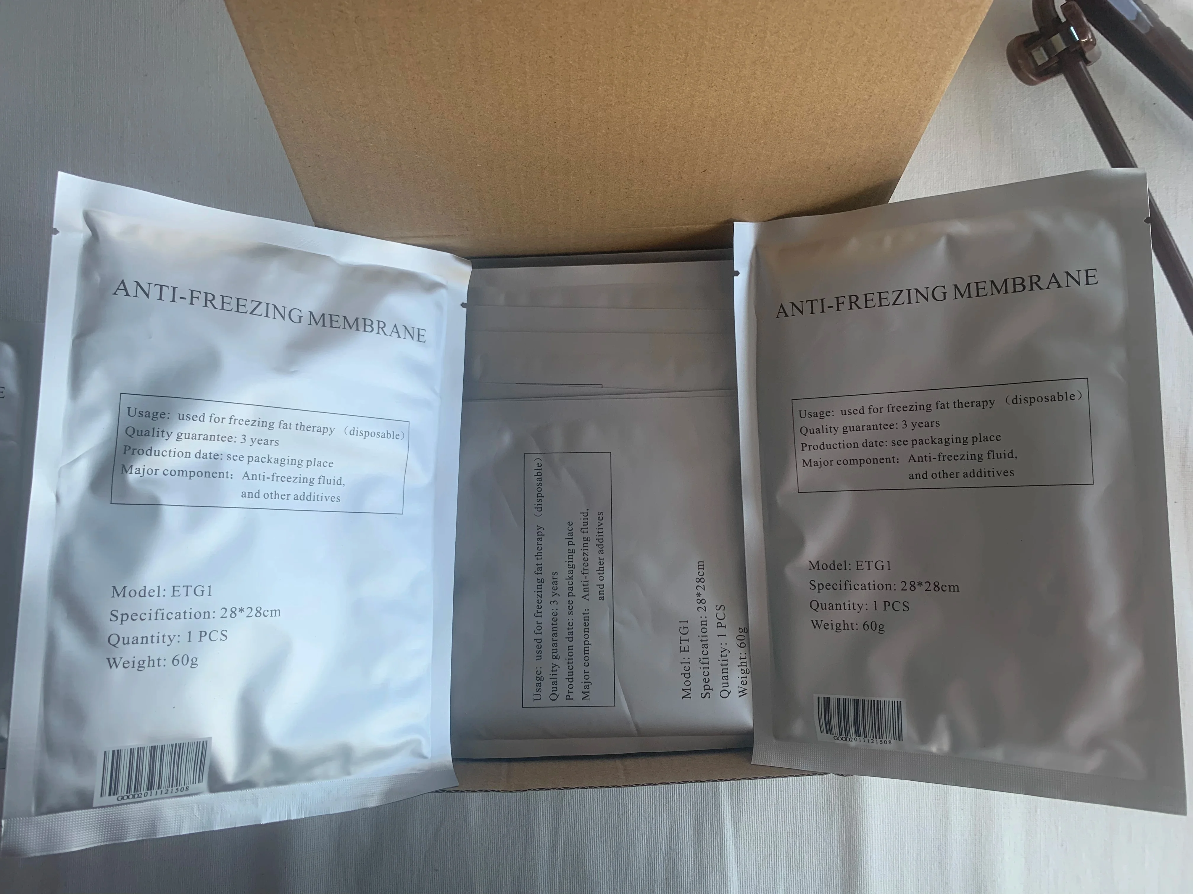 

1 шт. Антифризные мембраны для аппаратов криолиполиза, массажных аппаратов для коррекции фигуры, сжигания целлюлита, снижения веса методом холодовой терапии