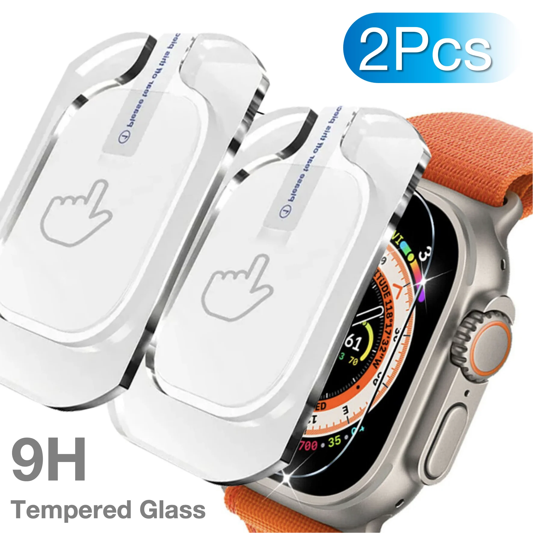 2Pcs For Apple Watch Ultra 2 3 Ultra2 Ultra3 49mm Tempered G
