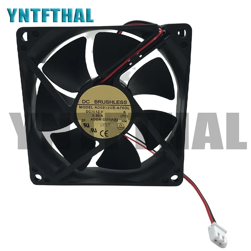 

AD0912US-A70GL 90*90*25 12V 0.3A FOR 2 Wire Chassis Fan