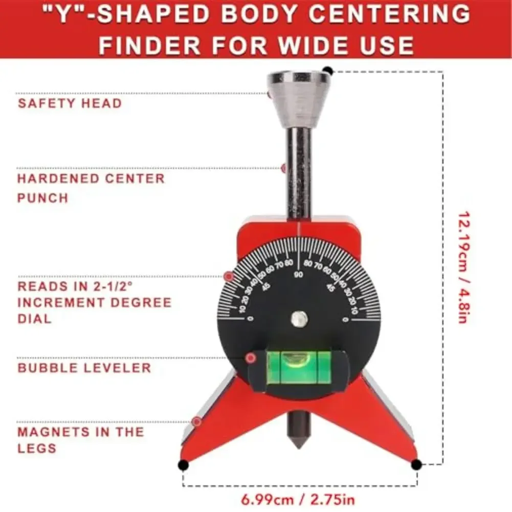 2025 Magnetic Pipe Center Locator 1.5-6 Inch Pipefitter Tool With Strong Magnet For Accurate Welding Alignment Professionals