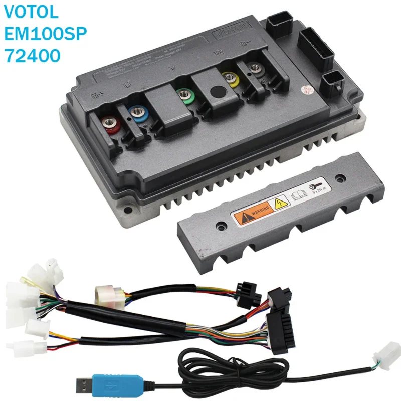 

VOTOL EM100SP 120A48V60V72V350A 3KW-5KW Programmable Electric Scooter Brushless DC Controller QS Hub mid-drive motor