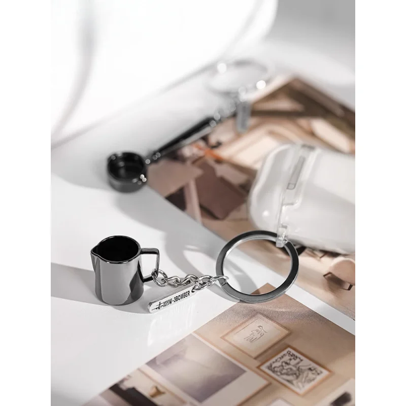 Per MHW-3BOMBER Mini Latte Art Cilindro Portachiavi Ciondolo commemorativo