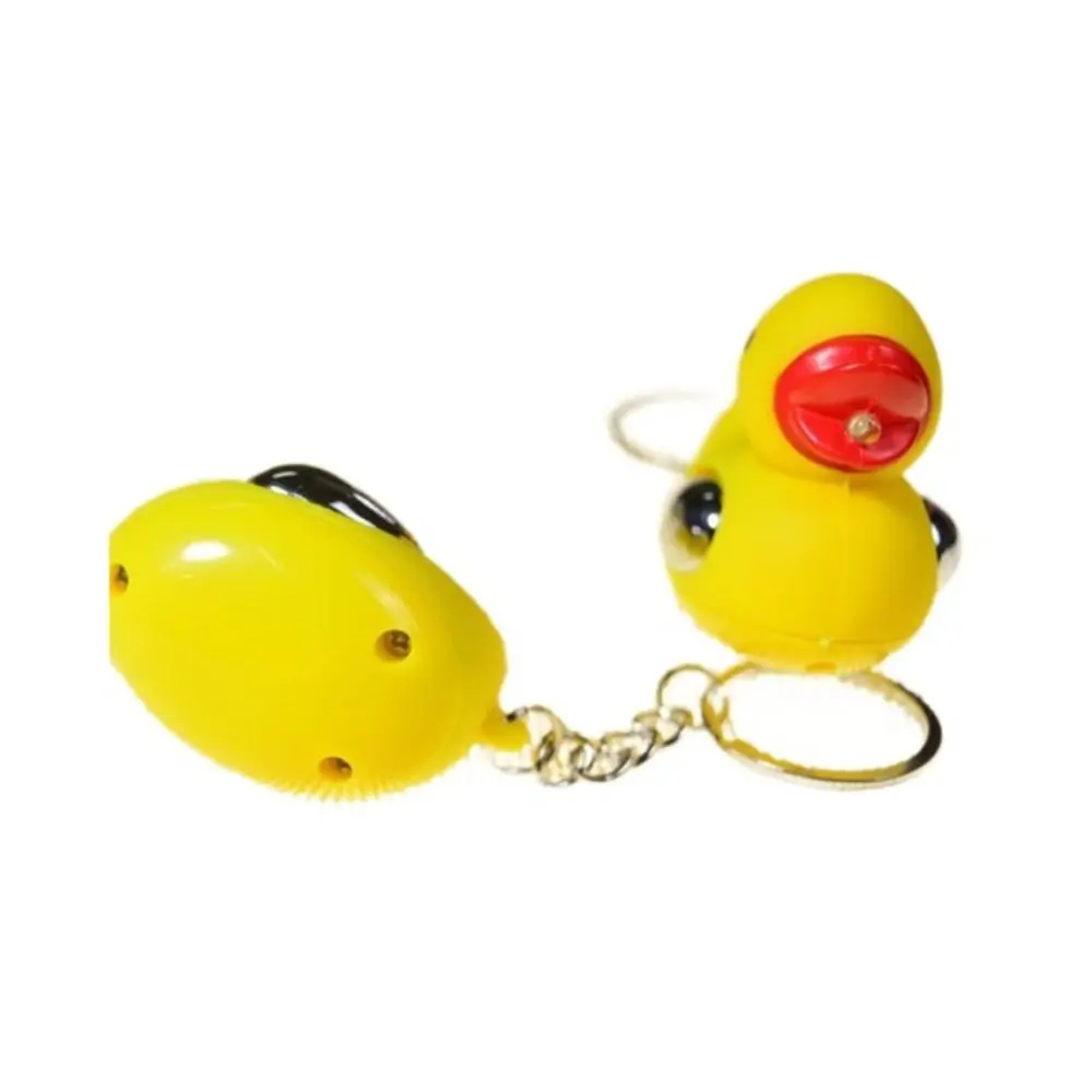 Creative Safe Fun Electric Prank Interesting Yellow Duck Shocking Ducks Keychain Funny Interactive Joke Gadget Home Decor