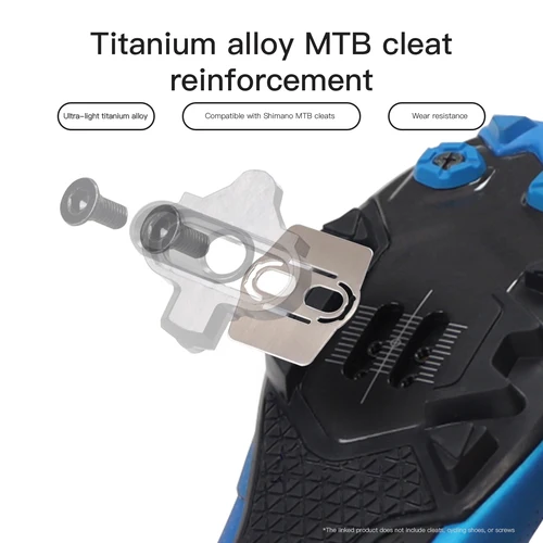 Almohadilla de tacos de Pedal de zapato de bloqueo de bicicleta de montaña para Shimano MTB tacos de bicicleta ultraligeros aleación de titanio de alta resistencia resistente al desgaste