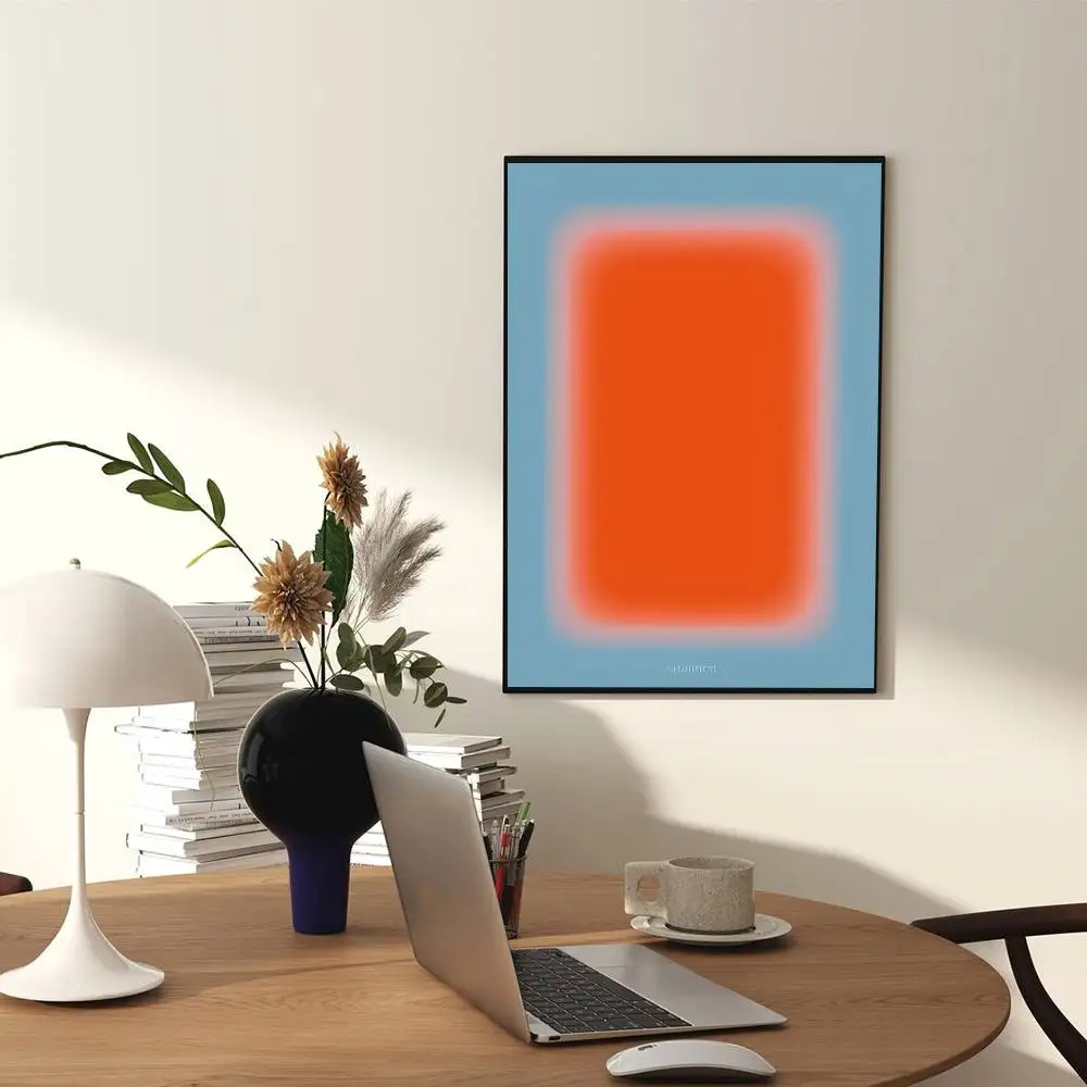 Radiance Aura  Complementary colors design  Poster Paper Print Home Living Room Bedroom Entrance Bar Cafe Art Painting