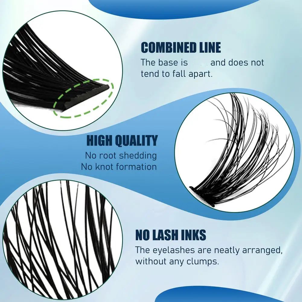 30-50D Mix Falsche Wimpern Tablett DIY Flauschigen Wispy Natürliche Einzelne Wimpern D Curl Cluster Wimpern Verlängerung Make-Up-Tool