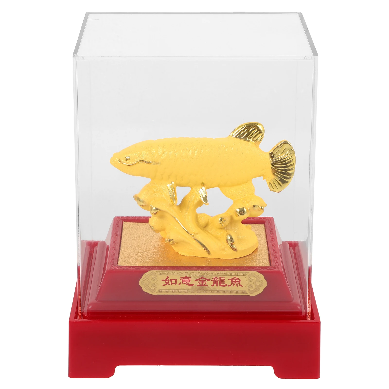

Ornament Chinese Gift Car Interior Statue New Year Desktop Chineses Resin Fish Figure Decor Home