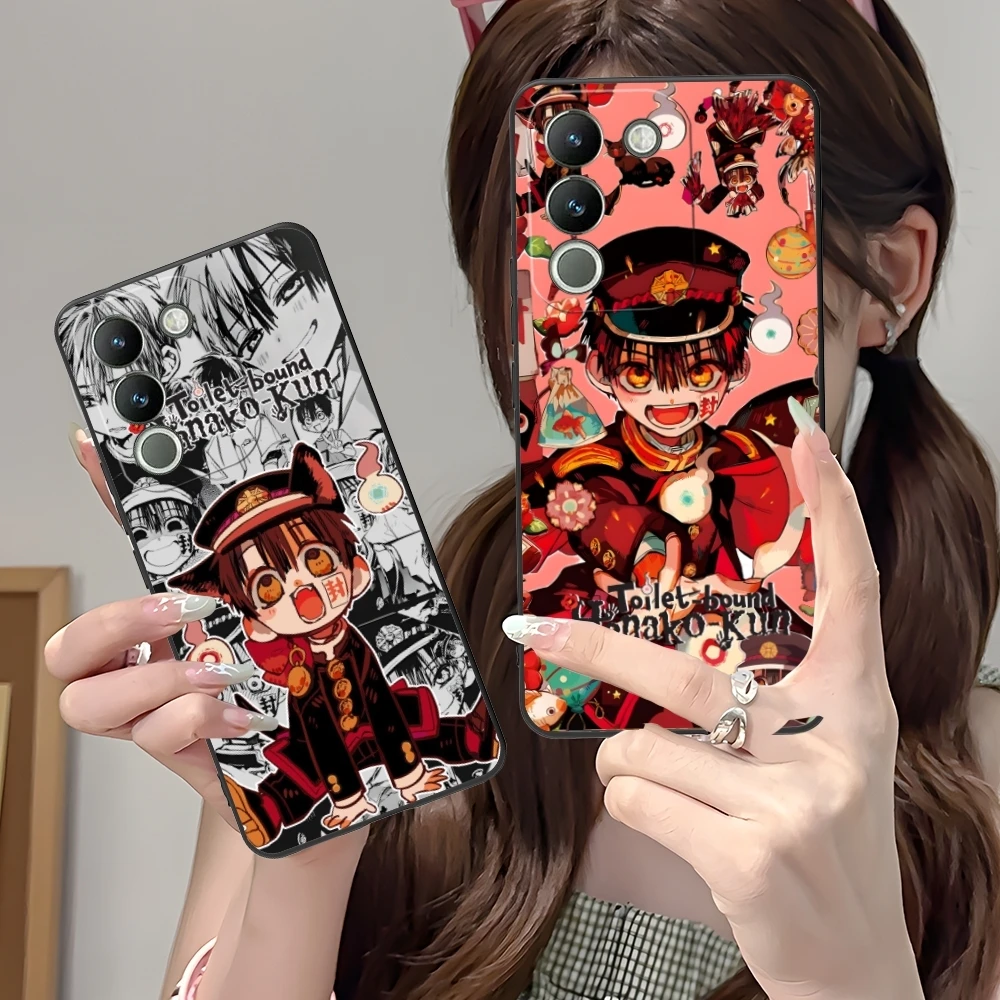 Умный чехол для мобильного телефона Hanako Kun, черный мягкий чехол для телефона VIVO Y95 Y93 Y31 Y20 V19 V17 V15 Pro X60 NEX