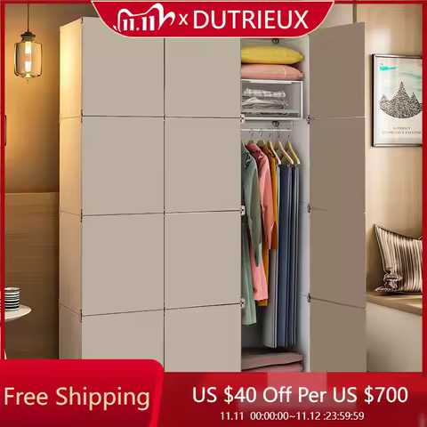 Storage Organizer Closet Partitions Cupboard Bedroom Clothes Wardrobe Shelf Foldable Living Room Guarda Roupa Salon Furniture