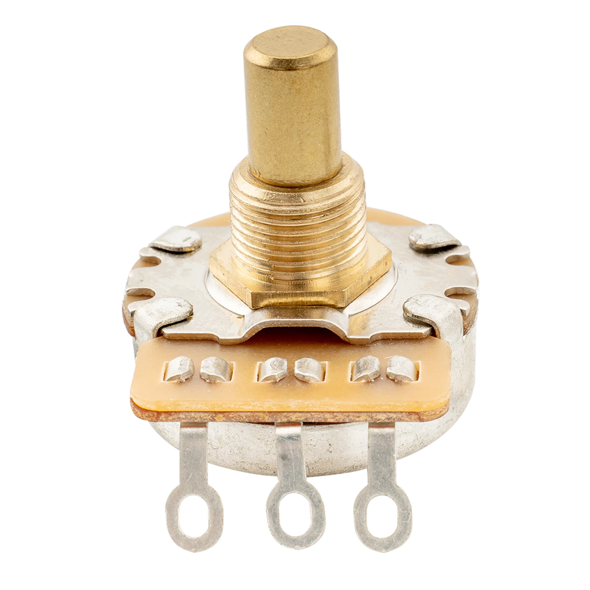 Musiclily Pro HD A250K/B250K/A500K/B500K/A1M/B1M Potentiometer aus Vollmessing mit Kurzem Schaft 1/4 Zoll Audio Linear-Taper-Potentiometer – Detail 6