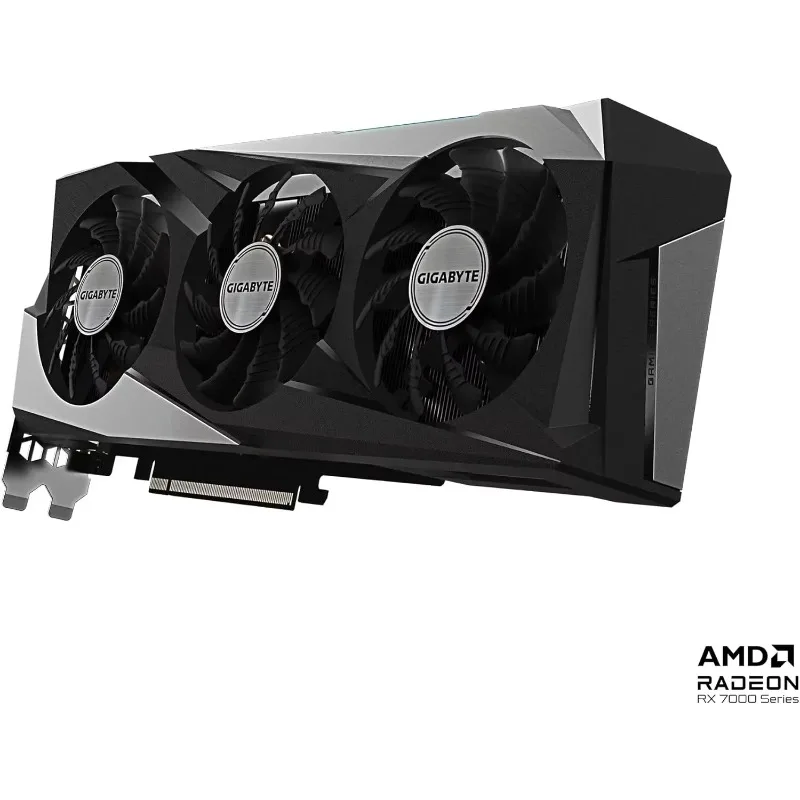 بطاقة رسومات GV-R76GAMING OC-8GD Radeon RX 7600 Gaming OC 8G، 3X WINDFORCE Fans 8GB 128-bit GDDR6، بطاقة فيديو