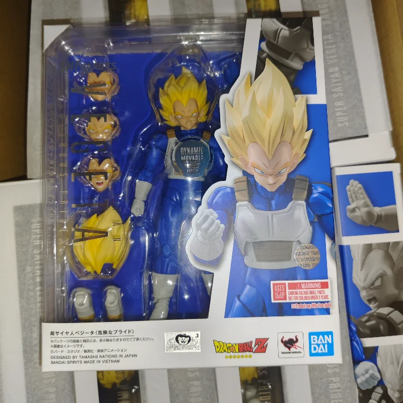

В наличии, Bandai SHF Vegeta, Dangerous Pride, Battle Suit, Dragon Ball, готовая коллекционная подвижная фигурка-модель