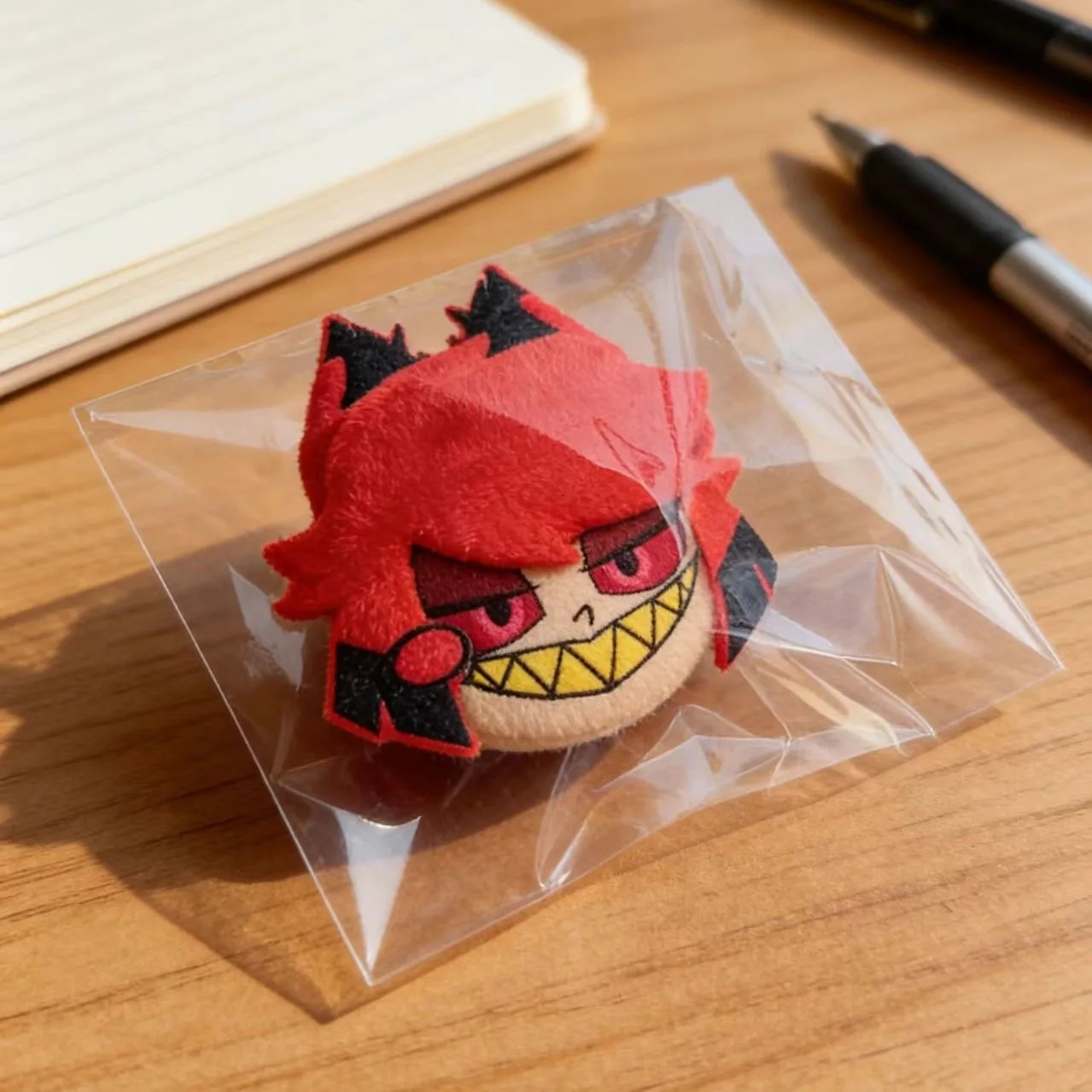 

2026 New [Hell Inn] Alasto Cosplay Bar Plush Doll Homemade Chest Badge and Millet Pendant