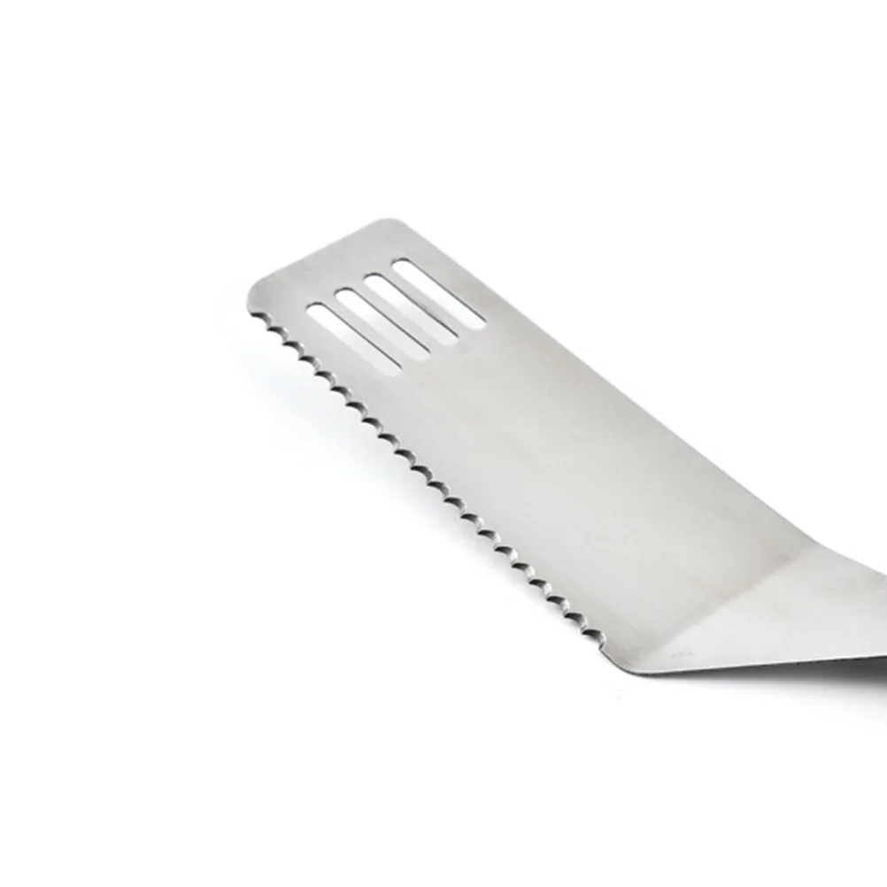 

Pizza Shovel Stainless Steel Serrated Blade For Cake Pies Quiches Pizza Baking Tool Easy Clean Kitchen Essential