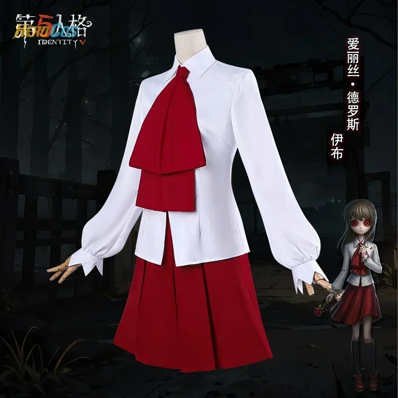 

Game Character Outfit IdentityⅤCosplay Crossover Ib Cosplay Alice Derose Costume JK Uniform Hallowmas Role Play Women Dress