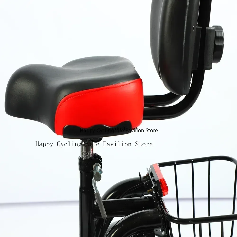 Tricycle Électrique Pliable de 12 Pouces pour Adulte, Mini Scooter à Trois Roues, Vélo Électrique, 48V, 350W, 40-50km d\'Autonomie