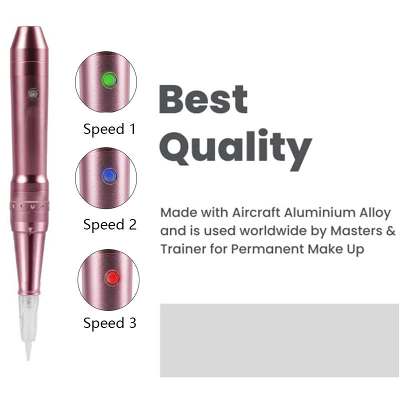 Permanent Makeup Machine Microshading Professional Wireless PMU Machine Tattoo Pen Gun Kit for Miroblading Eyebrow Eyeliner Lip