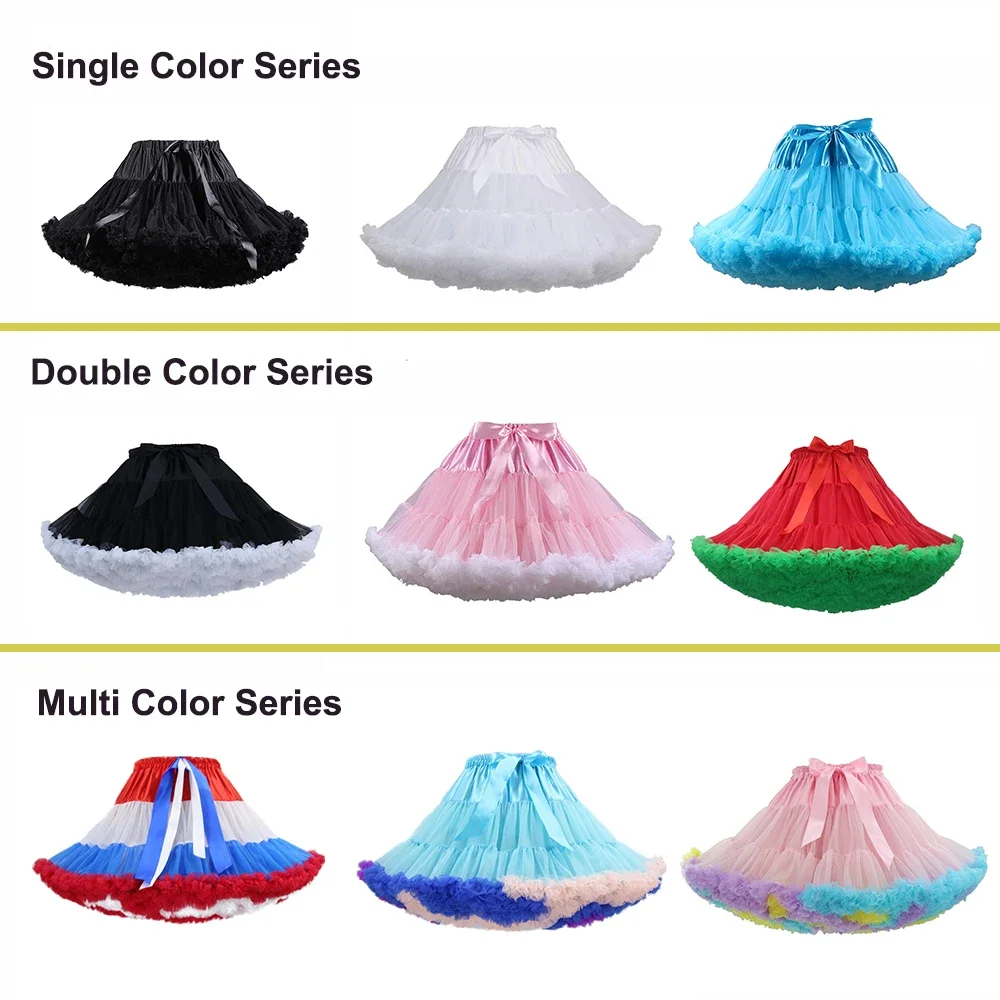 Mini das mulheres Petticoat Tulle Saia Inchado Do Vintage Underskirt Rockabilly Tutu Cintura Elástica Deslizamento para As Meninas