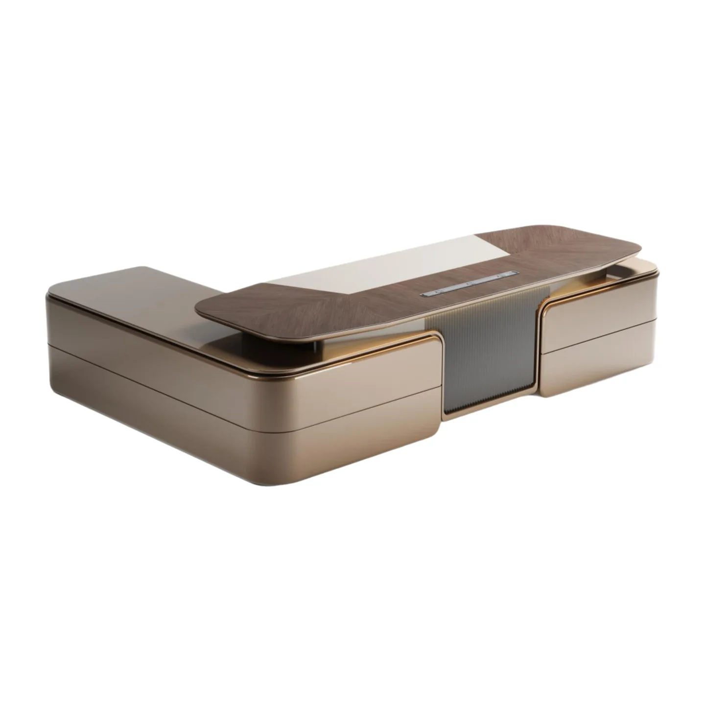 

Light Luxury Boss Desk President Desk Modern Senior Sense Oval Class Desk