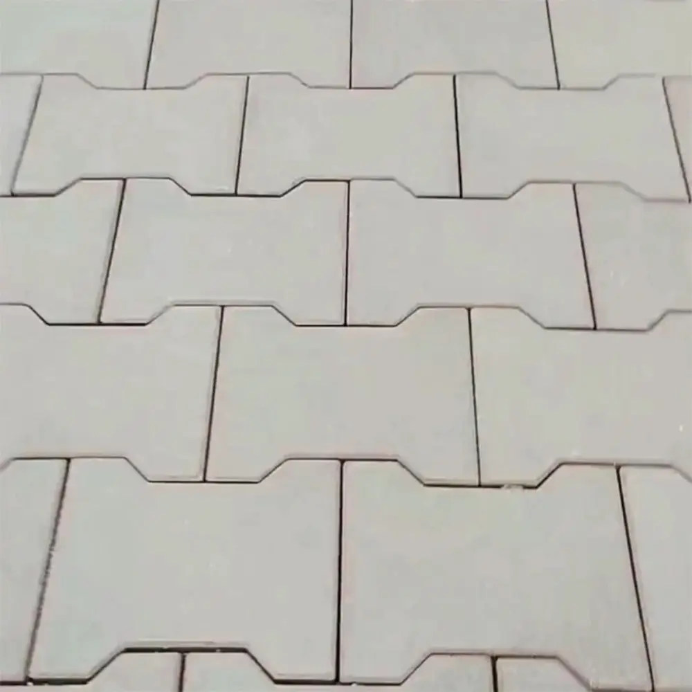 I-shaped Plastic Paving Molds Reusable DIY Stepping Stone Mold White Manual Operation Concrete Pavement Mold Outdoor Patio