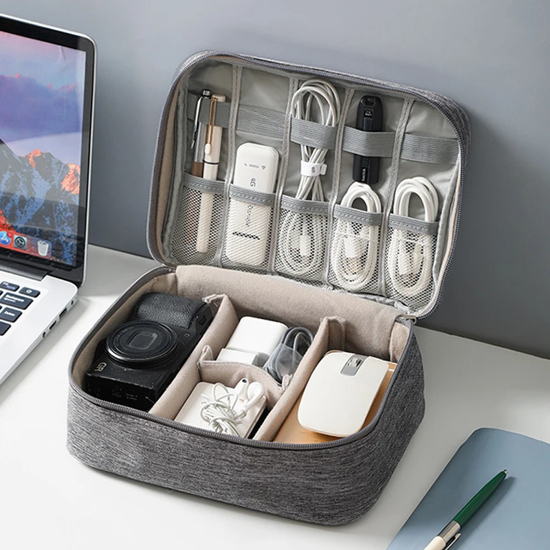 Earphone Digital Storage Bags Electronics Cable Organizer Cord USB Wires Portable Charger Power Bank Gadgets Accessories  Stuff