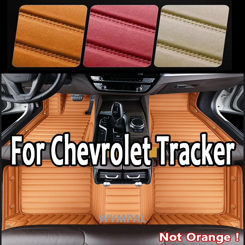 

Luxury Custom Automotive Car Floor Mats For Chevrolet Tracker 2019 2020 2021 Auto Luxury Leather Men Women Mats Full Coverage