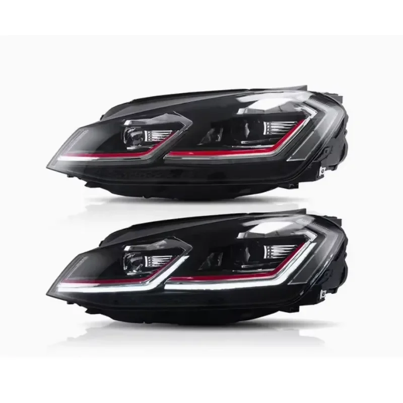 High Quality Auto Lighting System for VW Golf 7.5 12V LED Headlights and High-End Daytime Running Lights New Condition