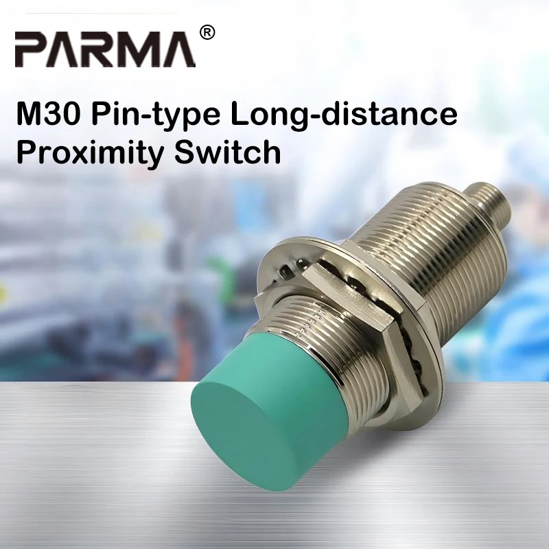 TRDC30 Long-distance aviation plug pin NPN metal proximity switch three-wire 24V sensor