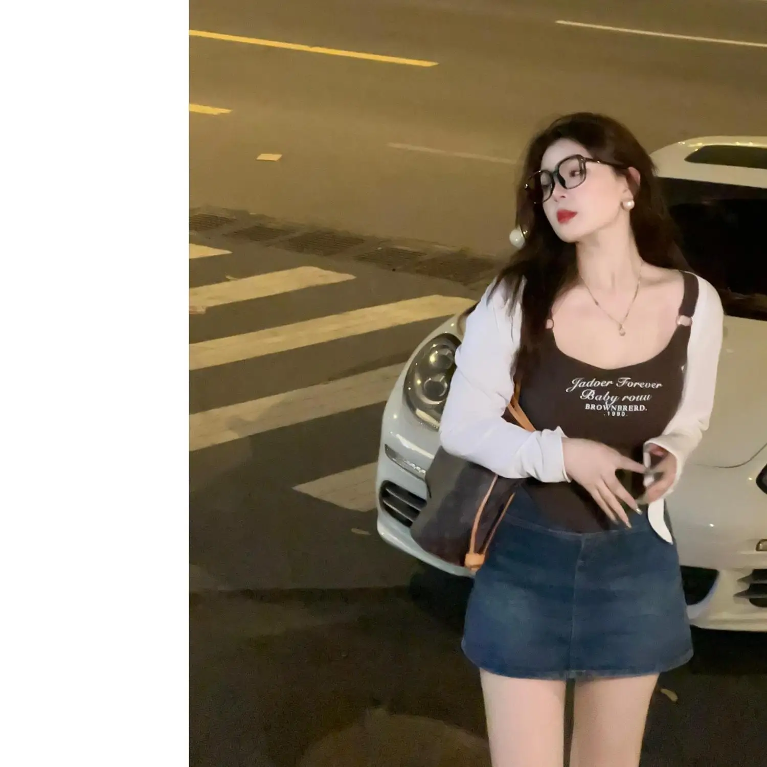 Summer Sweet Girl Micro Plump MM Pure Desire Spicy Girl Tank Top Sun Protection Open Cardigan Set Slimming Two-Piece Set