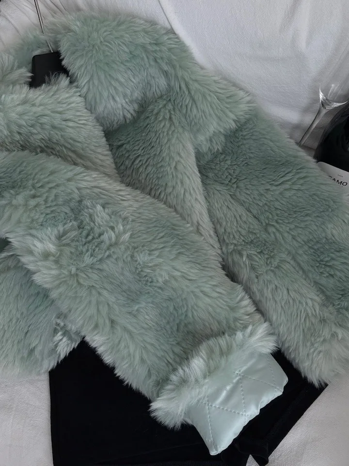 العصرية ort الفراء الاصطناعي Jaet 2025 شتاء جديد الحلو Sle صديقة للبيئة القطن الدافئة المرأة أعلى ألياف البوليستر 00% #4