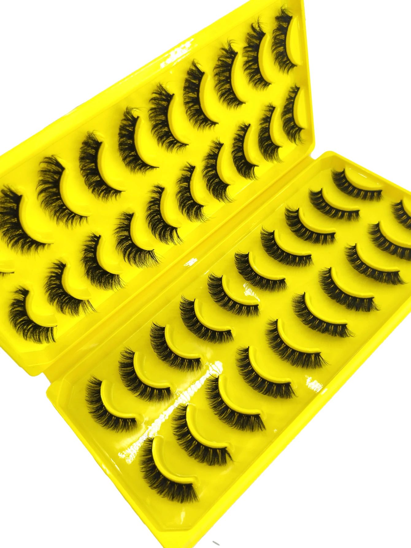 Neue 20 Paar Natürliche Lange 3D Nerz Falsche Wimpern, Künstliche Wimpernverlängerung, Make-up-Set, Nerz-Wimpern, Kurze Wimpern – Detail 15